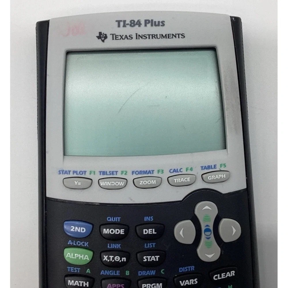 Texas Instruments TI-84 Plus Graphing Calculator Tested Working W/ Cover